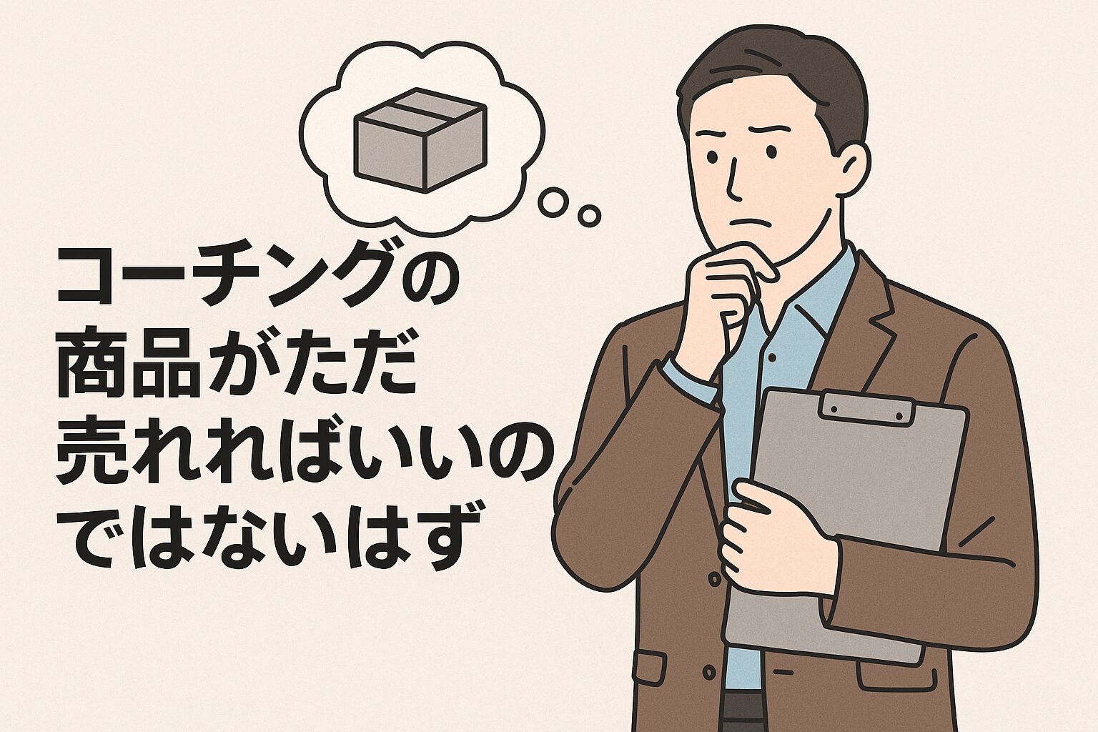 コーチングの商品がただ売れればいいのではないはず